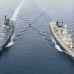 Γερμανική φρεγάτα στο Αιγαίο - Συνεκπαίδευση με τη Φ/Γ ΝΑΥΑΡΙΝΟΝ