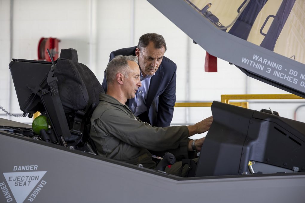The Greek Minister of Defense was briefed on the operational capabilities of the F-35