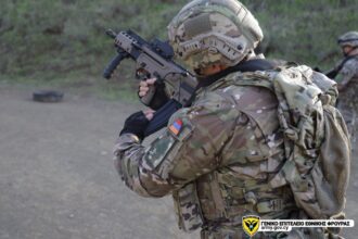 Άσκηση της Εθνικής Φρουράς με τις Ένοπλες δυνάμεις της Αρμενίας
