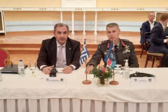 Ο Γενικός Διευθυντής της ΓΔΠΕΑΔΣ του ΥΠΕΘΑ στην άσκηση Διαχείρισης Κρίσεων Επί Χάρτου