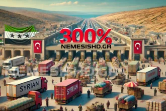 Οργή στην Τουρκία μετά την αύξηση 300% στους δασμούς από την νέα Συρία