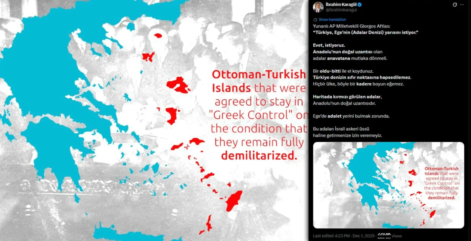 Εκτός ορίων ρητορική & απειλές Τούρκου ερντογανικού δημοσιογράφου για τα ελληνικά νησιά στο Αιγαίο
