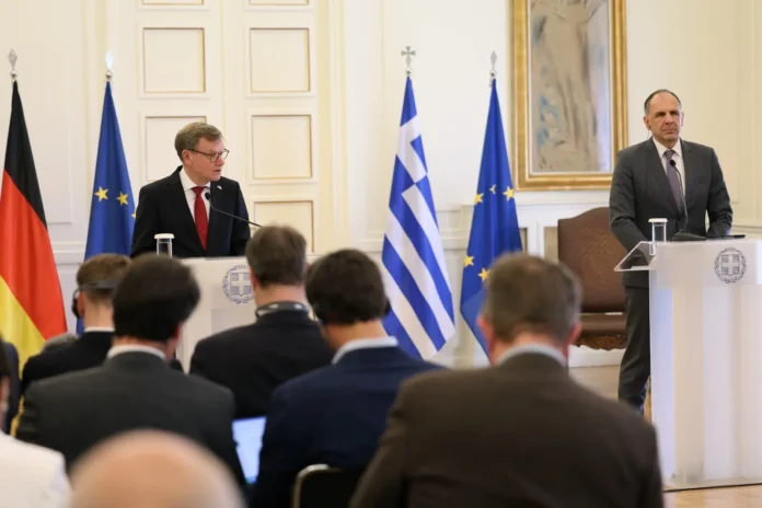 Δηλώσεις Υπουργού Εξωτερικών, Γιώργου Γεραπετρίτη, μετά το πέρας της συνάντησής του με τον Υπουργό Εξωτερικών της Ομοσπονδιακής Δημοκρατίας της Γερμανίας, Johann Wadephul