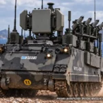 Ελληνικό M113-EW με σύστημα Κένταυρος και αναχαιτιστικά drone σε νησιωτικό τοπίο