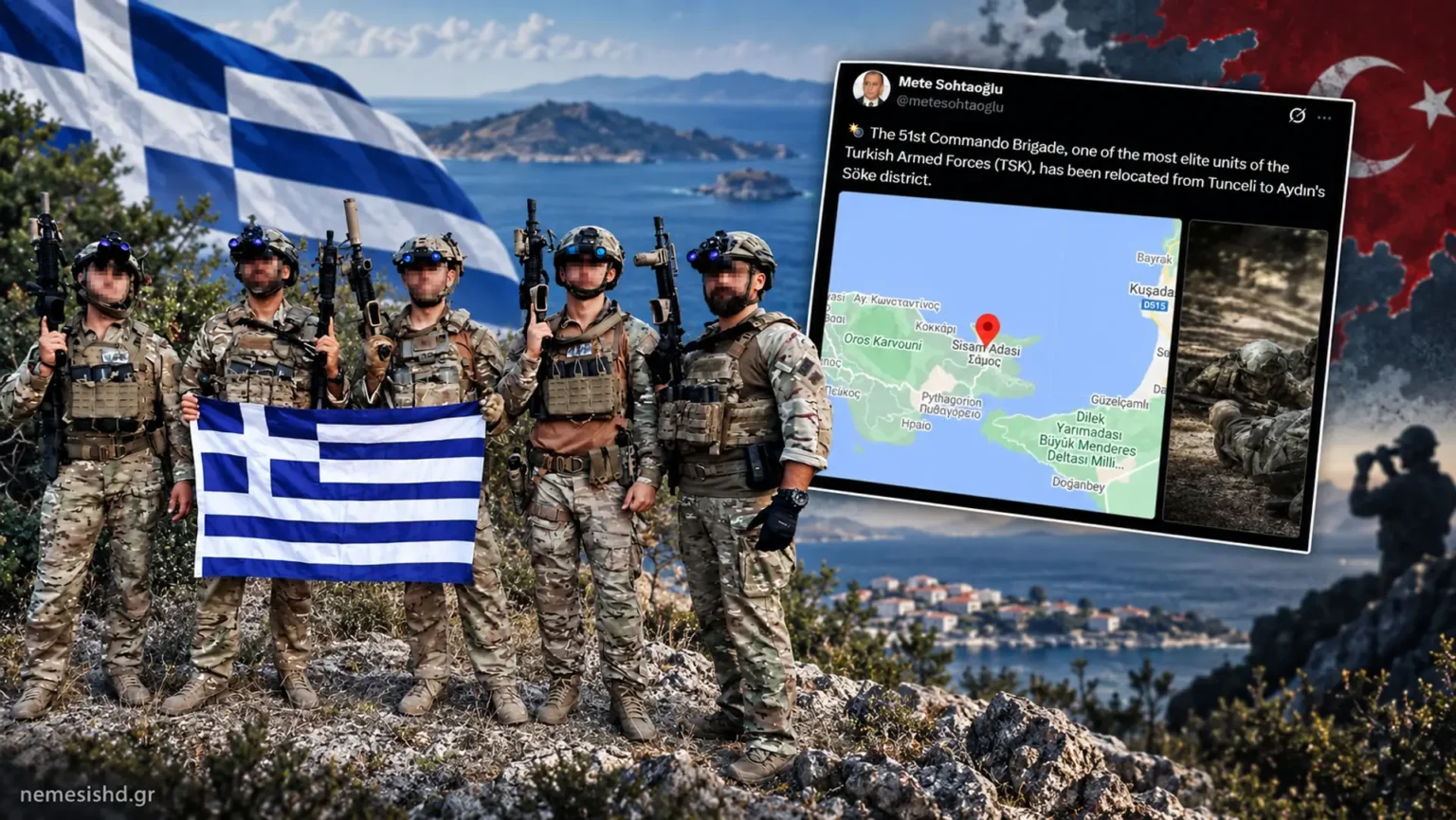 «Ραντεβού με τον Χάρο» στήνει η Τουρκία με την 51η Ταξιαρχία Καταδρομών απέναντι από την Σάμο
