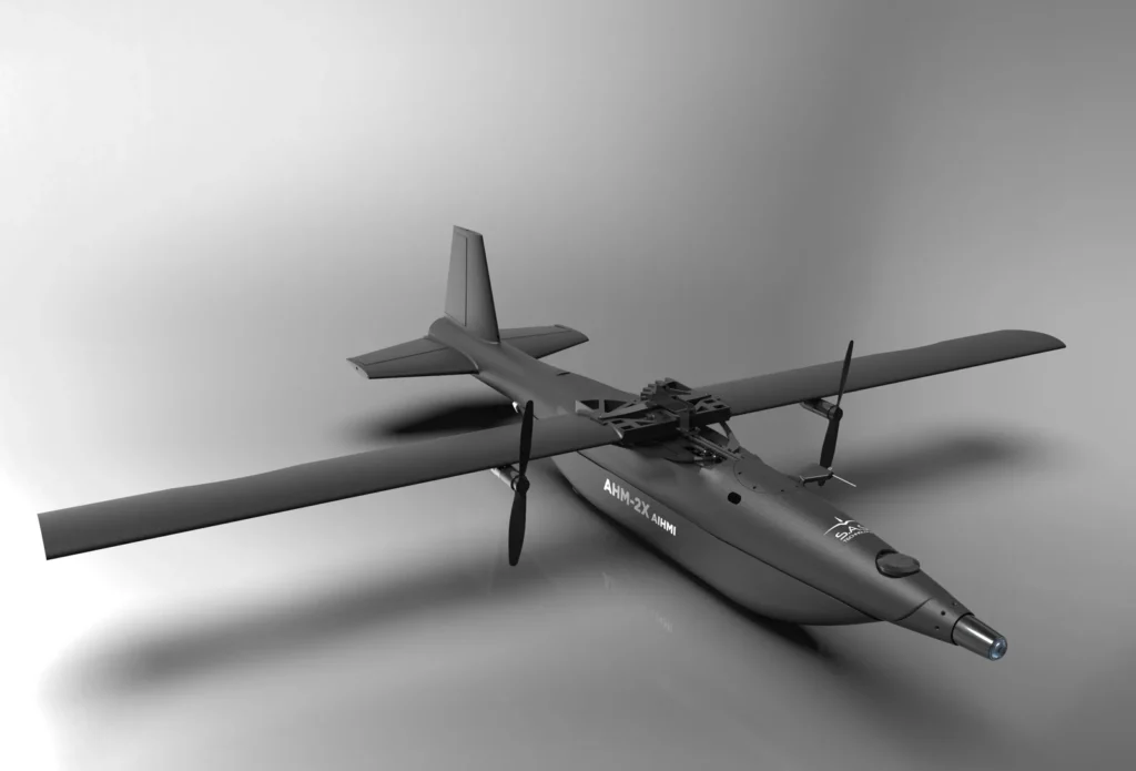 Απεικόνιση του AHM-2X με ενσωματωμένο laser seeker στο ρύγχος