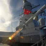 Αντιπλοϊκός πύραυλος Atmaca εκτοξεύεται από το κατάστρωμα τουρκικού πολεμικού πλοίου