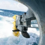 Σύστημα σόναρ CAPTAS-4 στην πρύμνη γαλλικής φρεγάτας FREMM