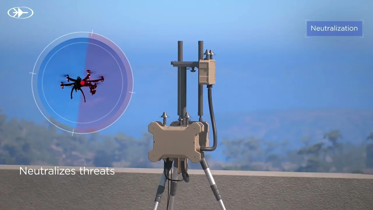 Ο παρεμβολέας του Drone Dome εξουδετερώνει drone κόβοντας τη ζεύξη και το σήμα GNSS