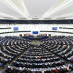 Η αίθουσα ολομέλειας του Ευρωπαϊκού Κοινοβουλίου στο Στρασβούργο