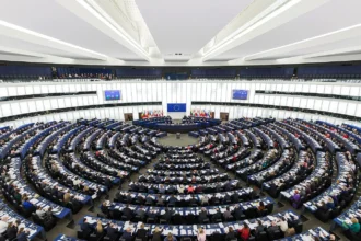 Η αίθουσα ολομέλειας του Ευρωπαϊκού Κοινοβουλίου στο Στρασβούργο