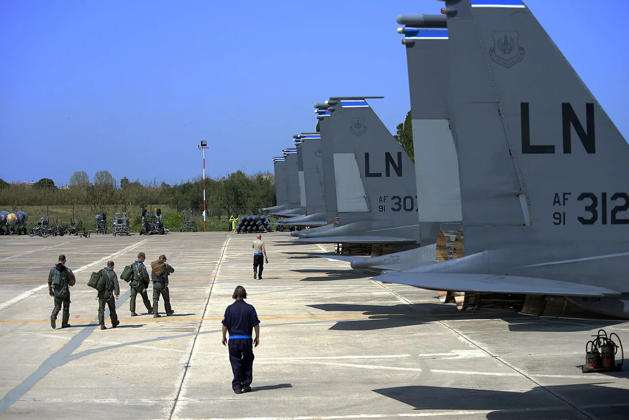 Αμερικανικά F-15E στην Ανδραβίδα κατά την άσκηση ΗΝΙΟΧΟΣ