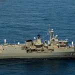 Η φρεγάτα ΜΕΚΟ 200ΗΝ «Ύδρα» (F-452) του Πολεμικού Ναυτικού εν πλω στο Ιόνιο