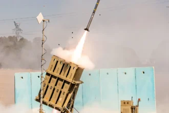 Εκτοξευτής του Iron Dome εκτοξεύει αναχαιτιστή Tamir