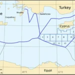 Χάρτης με τα οικόπεδα της κυπριακής ΑΟΖ