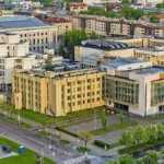 Αεροφωτογραφία του συγκροτήματος του Σέιμας, του κοινοβουλίου της Λιθουανίας, στο Βίλνιους