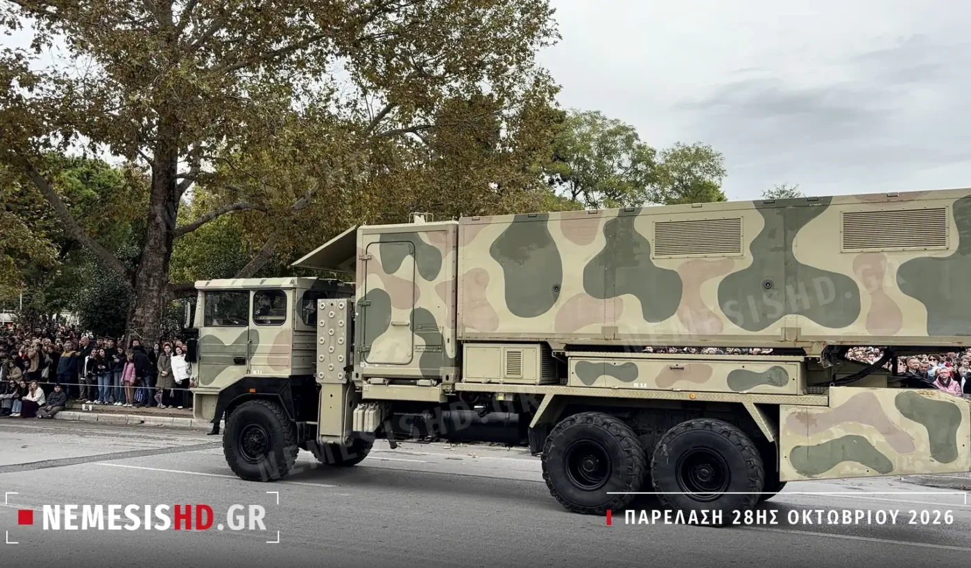 Επάκτιος εκτοξευτής Exocet MM40 Block 2 σε φορτηγό