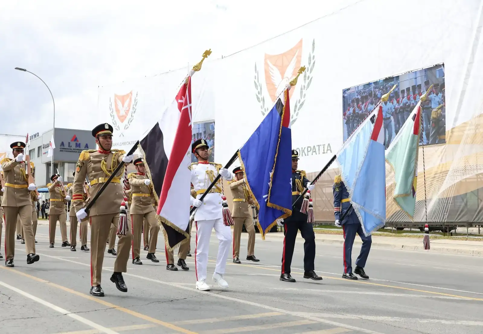 Egyptian contingent at the parade