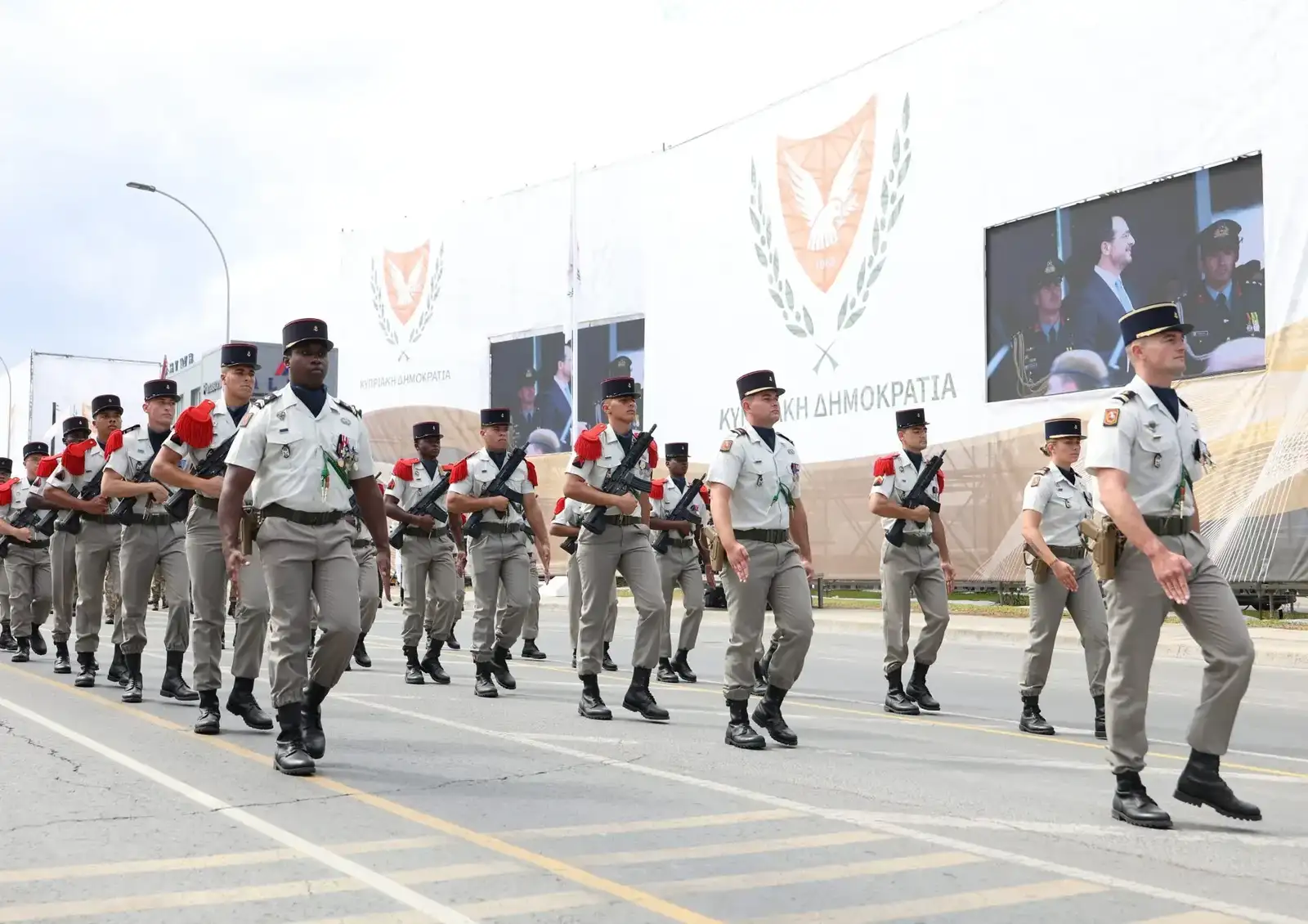 French personnel at the parade