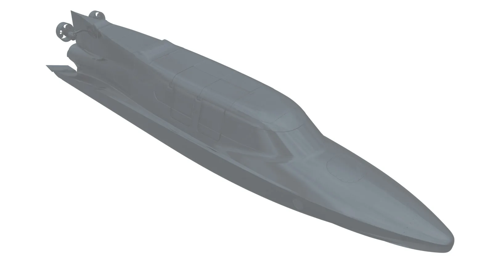 Το κύτος του VICTA της SubSea Craft